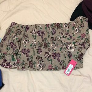 Summer fun shirts! 1 still has tag (crop top)